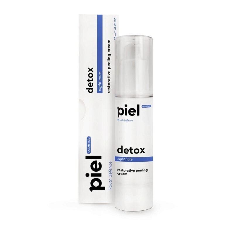 DETOX Cream регенерує крем з пілінг-ефектом, нічний догляд для всіх типів шкіри Пьель Косметик Piel Cosmetics 55мл від компанії ПРОФІКО - фото 1