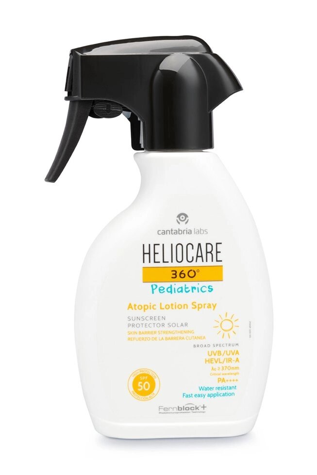 Дитячий Сонцезахисний спрей для атопічної шкіри CANTABRIA LABS HELIOCARE 360 Pediatrics Atopic Lotion Spray SPF50 від компанії ПРОФІКО - фото 1