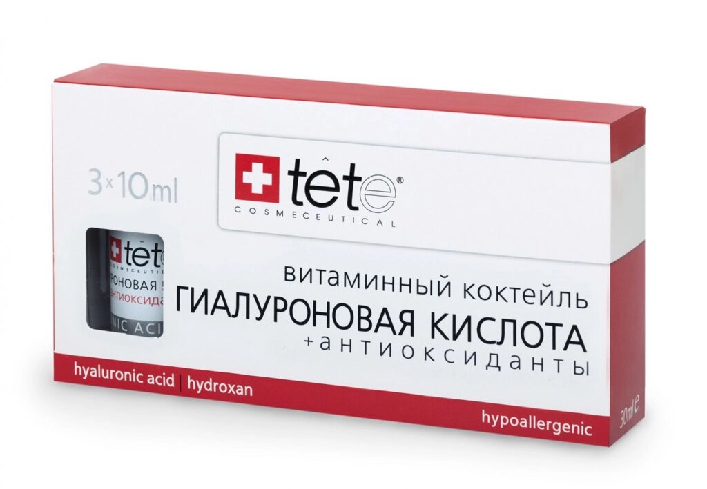 Гіалуронова кислота + Антиоксиданти (Hyaluronic Acid + Antioxidants) 3 * 10 мл Tete 3х10мл від компанії ПРОФІКО - фото 1