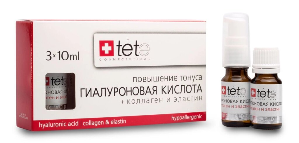 Гіалуронова кислота + Хтозна / Hyaluronic acid & Hydroxan / Tete Cosmeceutical, 3х10мл від компанії ПРОФІКО - фото 1