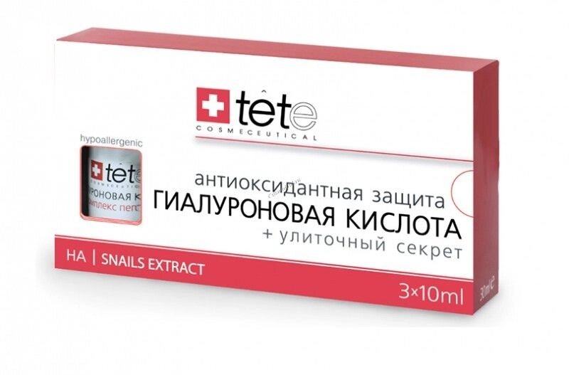 Гіалуронова кислота + Равликовий Секрет / Hyaluronic Acid + Snail Extract, TETe Cosmeceutical, Швейцарія, 3х10мл від компанії ПРОФІКО - фото 1