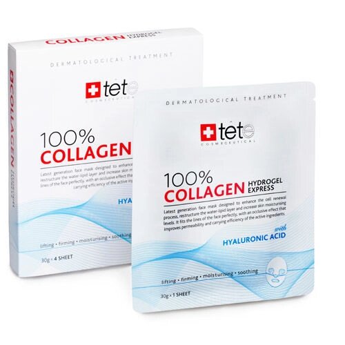 Гідрогелева колагенова маска + Експрес-догляд Collagen Hydrogel Express TETe Cosmeceutical, Швейцарія від компанії ПРОФІКО - фото 1