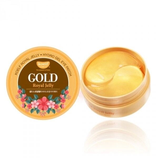 Гідрогелеві патчі для очей з золотом KOELF Gold & Royal Jelly Eye Patch 60шт від компанії ПРОФІКО - фото 1