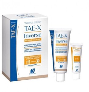 Комплект Сонцезахисний від сонця Вітіліго Biogena TAE-X Inverse Vitiligo Sun Care + TAE break SPF50