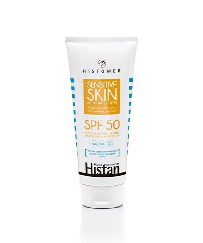 Крем сонцезахисний для чутливої шкіри histomer histan sensitive SKIN active protection SPF 50