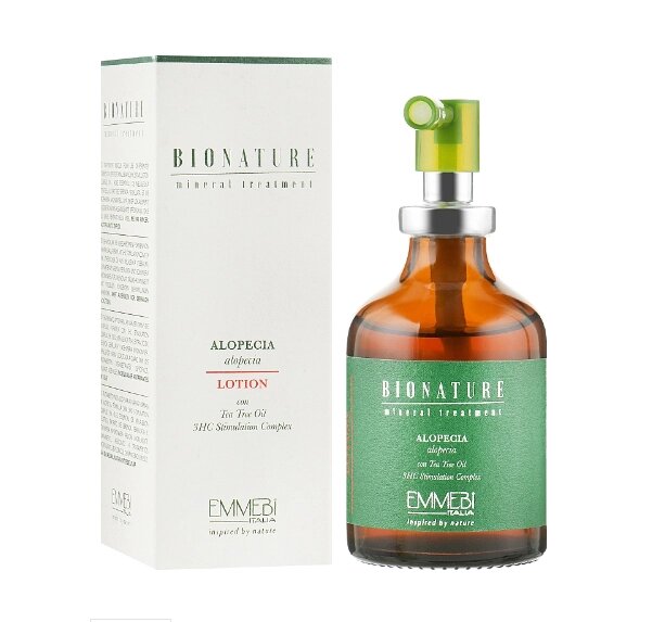 Лосьйон проти алопеції з маслом чайного дерева Emmebi Italia BioNatural Mineral Treatment Alopecia Lotion від компанії ПРОФІКО - фото 1