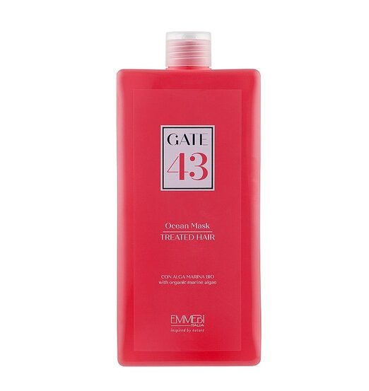 Маска для фарбованого та пошкодженого волосся Emmebi Italia Gate 43 Wash Ocean Mask 1л Treated Hair від компанії ПРОФІКО - фото 1