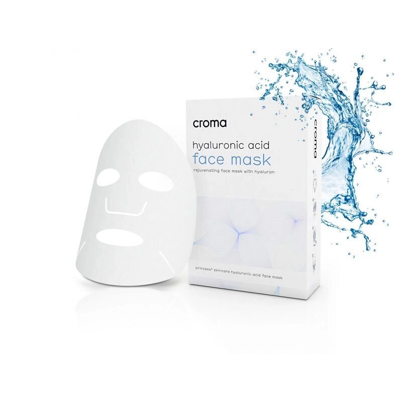 Маска для обличчя з гіалуроновою кислотою Princess Croma Face Mask with Hyaluronic Acid від компанії ПРОФІКО - фото 1