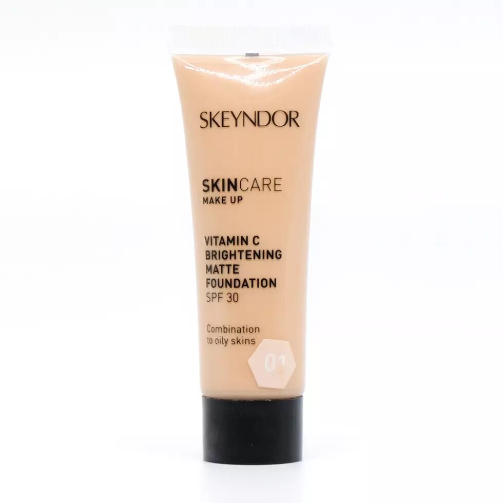 Матирующая основа для макіяжу з вітаміном С SPF30 тон 01 Skeyndor Skincare Make Up Vitamin C Brightening Matte 10мл від компанії ПРОФІКО - фото 1