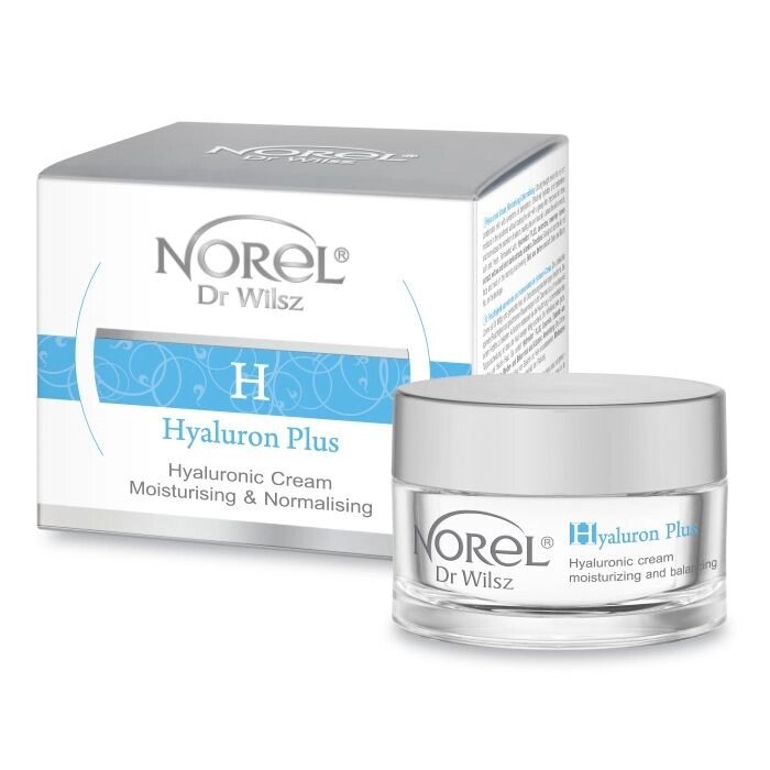 NOREL HYALURONIC CREAM MOISTURING AND BALANCING Зволожуючий і нормалізуючий гіалуроновий крем від компанії ПРОФІКО - фото 1