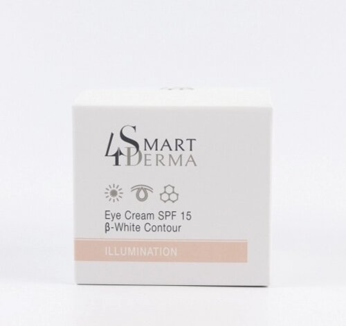 Освітлюючий крем SPF 15 «сияющий взгляд» smart4derma illumination EYE CREAM SPF 15 B-WHITE contour