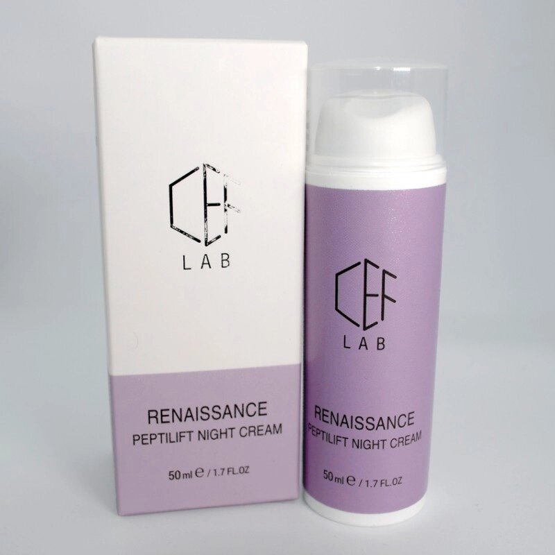 Пептидний нічний ліфтинг-крем CEF Lab Renaissance Peptilift Night Cream від компанії ПРОФІКО - фото 1