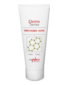 Себорегулююча маска із заспокійливим ефектом Derma Series Sebo-norm mask 200мл