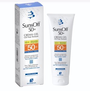 Сонцезахисний крем для жирної та комбінованої шкіри Biogena SunsOff Crem Gel SPF 50+ 90мл