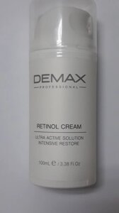 Активний крем з ретинолом для оновлення та омолодження шкіри обличчя Retinol Active Cream, Demax, 100мл