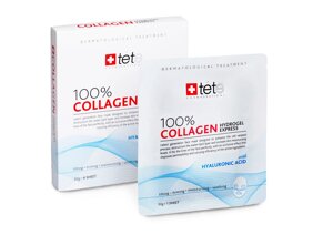 Collagen Hydrogel Mask TETe Cosmeceutical Гідрогелева колагенова маска Експрес-догляд Швейцарія, упаковка-4шт