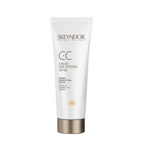 Антивіковий СС крем SPF30 тон 01 Skeyndor Sun Expertise CC Cream Age Defense SPF30