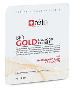 Гідрогелева маска моментальної дії з колоїдним золотом / BIO Gold Collagen Mask, TETeCosmeceutical, Швейцарія, 1шт