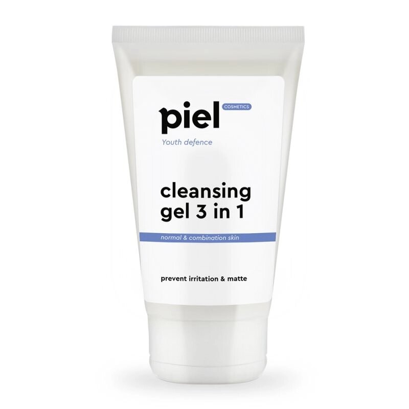 PURIFYING GEL CLEANSER 3in1 Гель для вмивання для жирної / комбінованої шкіри. Глибоке очищення Piel cosmetics 150мл від компанії ПРОФІКО - фото 1