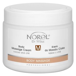 Розігріваючий масажний крем для схуднення з какао і перцем чилі Norel Body massage cream - cocoa and chilli