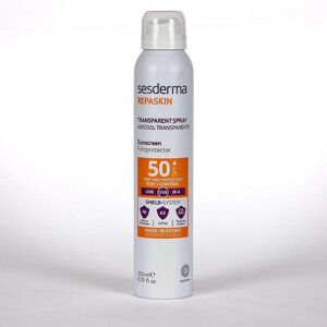 Сонцезахисний прозорий спрей для тіла SPF50+ Sesderma Repaskin Transparent Spray