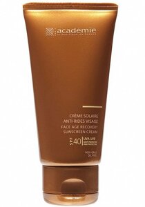 Солнцезащитный регенерирующий крем для лица Academie Bronzecran Face Age Recovery Sunscreen Cream SPF40+