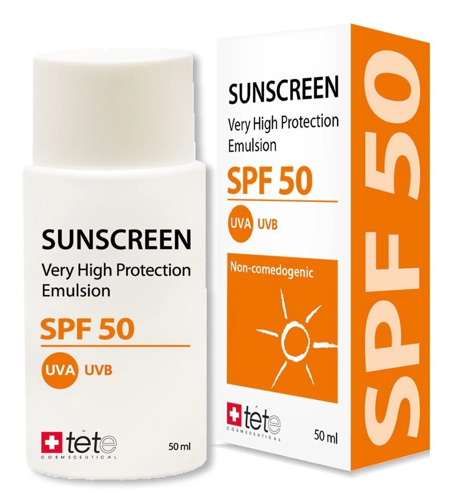 Сонцезахисний флюїд SUNSCREEN SPF50 TETe Cosmeceutical, 50мл від компанії ПРОФІКО - фото 1