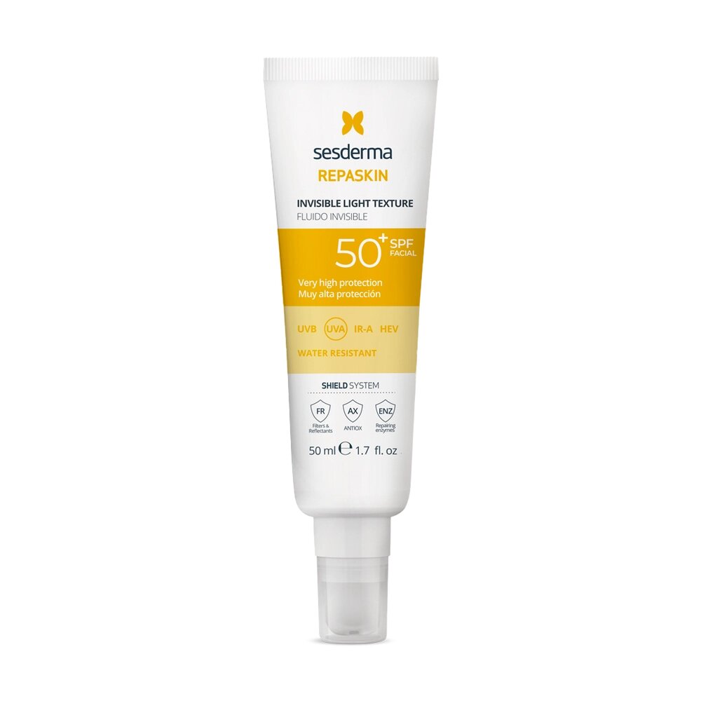 Сонцезахтсний флюїд для обличчя Sesderma repaskin fluido solar facial invisible spf 50 від компанії ПРОФІКО - фото 1