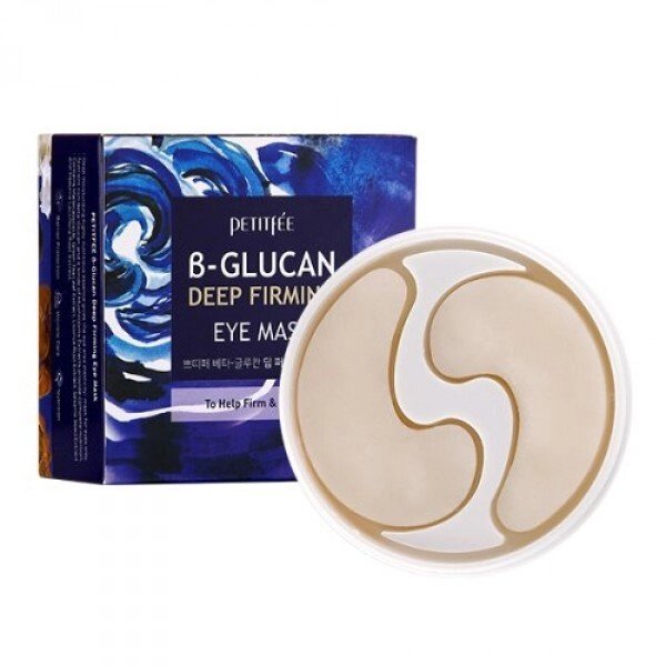 Супер зміцнюють патчі для очей з бета-глюканом PETITFEE B-Glucan Deep Firming Eye Mask 60шт від компанії ПРОФІКО - фото 1