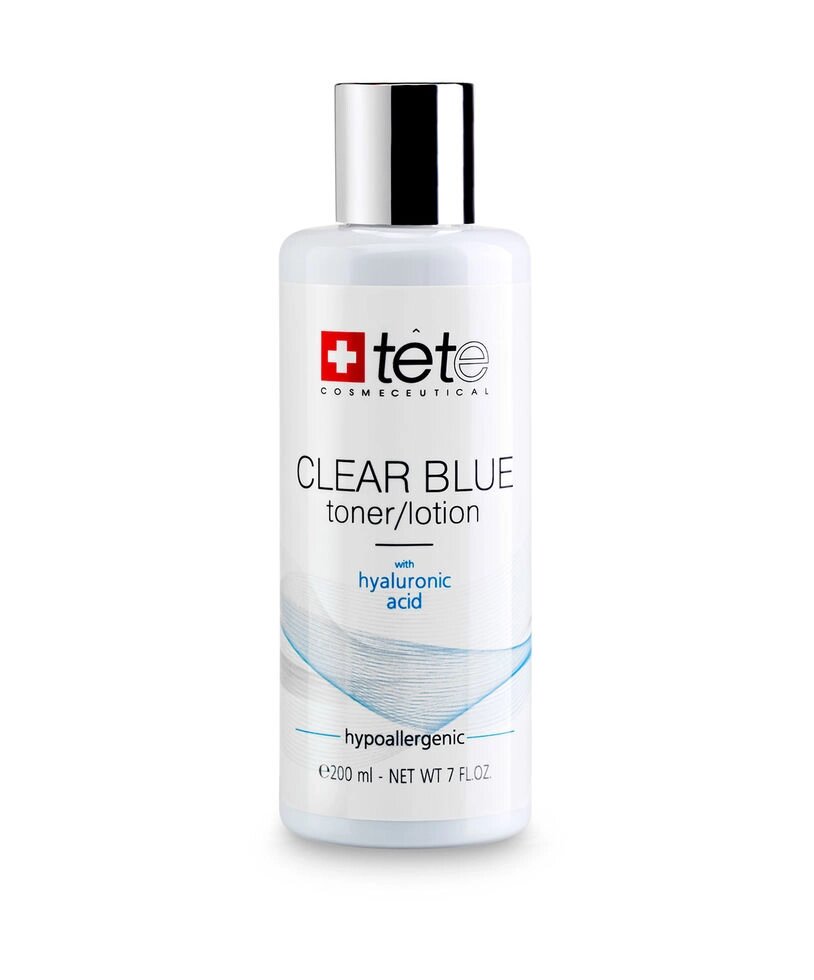 TETe Cosmeceutical Тонік / лосьйон з гіалуроновою кислотою / CLEAR BLUE Toner / Lotion / 200 мл від компанії ПРОФІКО - фото 1