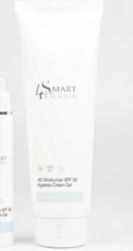 Ультралегкий захисний крем-гель SPF 50 Smart4Derma Aquagen 4D Moisturizer Ageles Cream-Gel 230мл