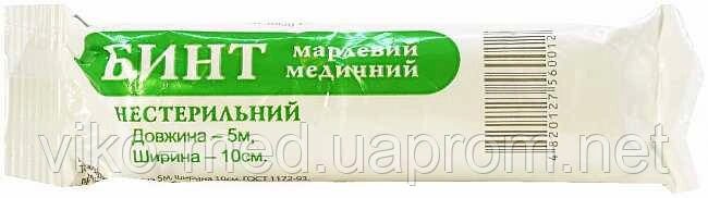 Бинт 5 мх10 см нестерильний ЕкоБінт від компанії ТОВ «Віко-Мед» - фото 1