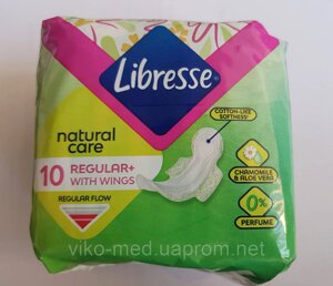 Гігієнічні прокладки Libresse Natural Care Normal, 10 шт.