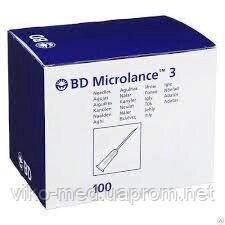 Голки іньєкційні Microlance BD G-23 (0,6 х 30 мм)/100 шт.
