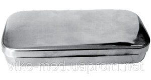 Контейнер для інструментів, з кришкою без ручки SURGIWELOMED. Р-Р 260x150x50 мм