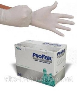 Рукавички PROFEEL PLATINUM хірургічні стерильні, латексн, неопудрені р 8*