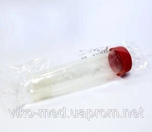Пробірка 16Х100 мм 10 мл, стерильна (циліндрична, з PS, з червоною кришкою)