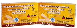 Пластир бактерицидний Лайтпор 7,2х1,9 No100 на основі спанлейс Ігар в Києві от компании ТОВ «Вико-Мед»