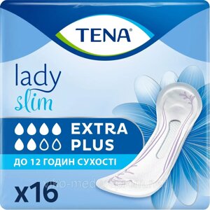 Прокладки урологічні дружин. TENA Lady Slim Extra Plus ( Тена Леді Слім Екстра Плюс ) №16 6 крапель