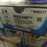 Пролен синій (PROLENE) 3-0 зворотньо-ріжуча голка 26мм нить45см, 3/8 в Києві от компании ТОВ «Вико-Мед»