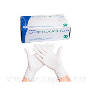 Рукавички оглядові нестер. неопудр, SAFETOUCH, розм. XS (6.4 р) (уп. 50 пар)