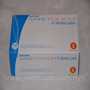 Рукавички оглядові нестер. опудр, SAFETOUCH, разм. ХS (пач. 50 пар)*