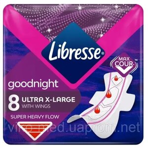 Гігієнічні прокладки Libresse Ultra Goodnight Extra Large нічні, 8 шт. в Києві от компании ТОВ «Вико-Мед»