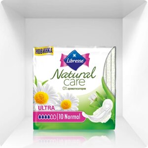 Прокладки гігієнічні Libress Natural Care Ultra Normal, 4 краплі, 10 шт в Києві от компании ТОВ «Вико-Мед»