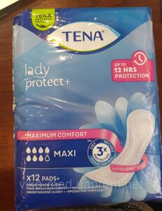 Урологічні прокладки для жінок Tena Lady Protect Maxi, 7 крапель, 12 шт в Києві от компании ТОВ «Вико-Мед»