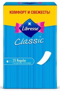 Прокладки щоденні гігієнічні Libress Classic Regular , 25 шт