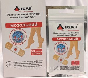 Пластир медичний 7х2 см № 5, RiverPlast торгової марки “IGAR” мозольний * в Києві от компании ТОВ «Вико-Мед»