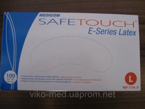 Рукавички оглядові нестер. припудрені, SAFETOUCH, розм. L (уп. 50 пар) * в Києві от компании ТОВ «Вико-Мед»