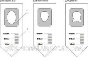 Сечоприймач дитячий універсальний, 100 мл в Києві от компании ТОВ «Вико-Мед»