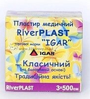 Пластир «RiverPLAST» 3х500 на бавовняній основі, Тип «Класичний» ІГАР * в Києві от компании ТОВ «Вико-Мед»